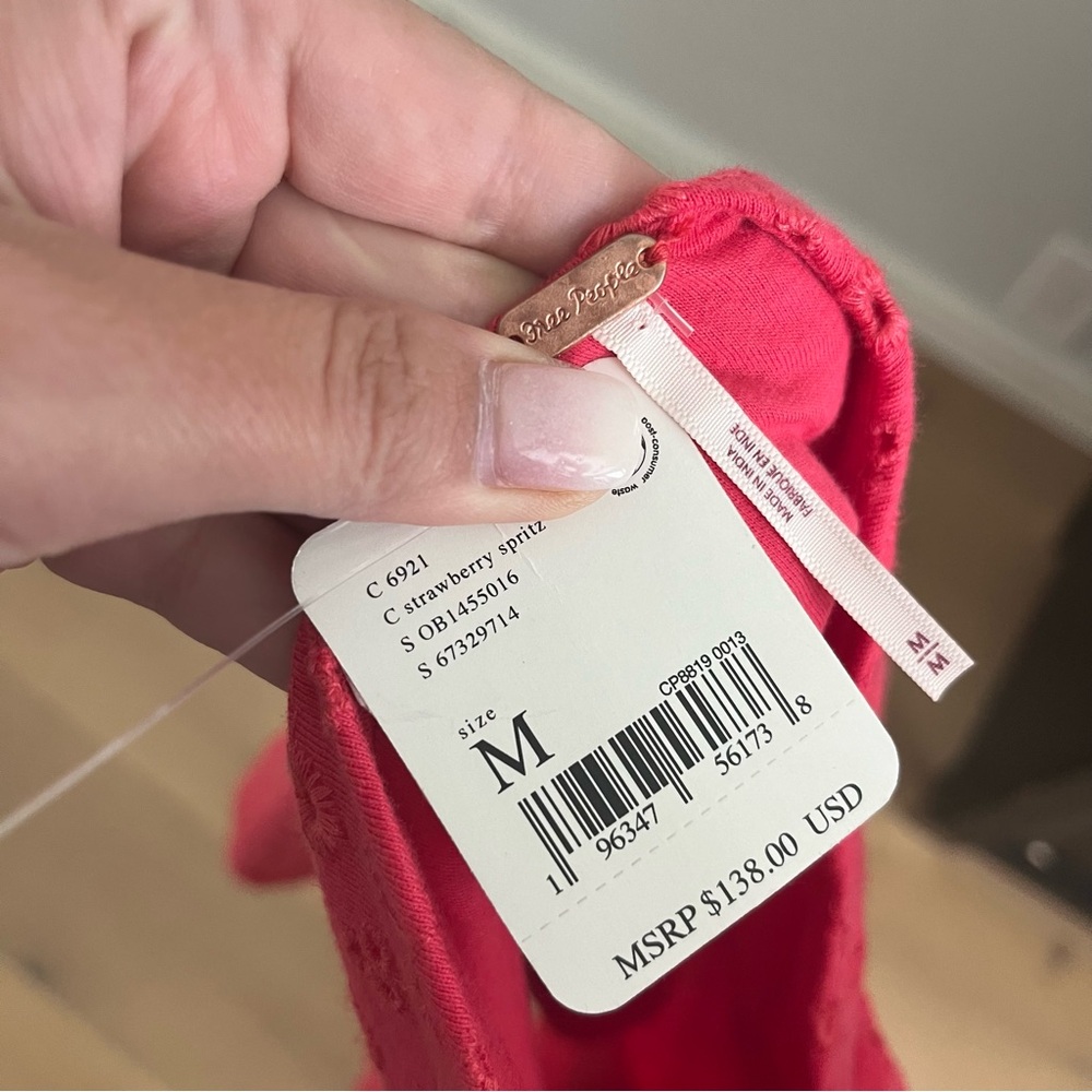 New pink open back Free People dress - Picture 3 of 3